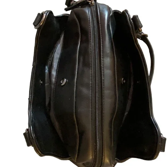 Simply Vera Vera Wang "Buena Satchel" Crossbody Purse Black Never Used **READ** - Picture 5 of 13